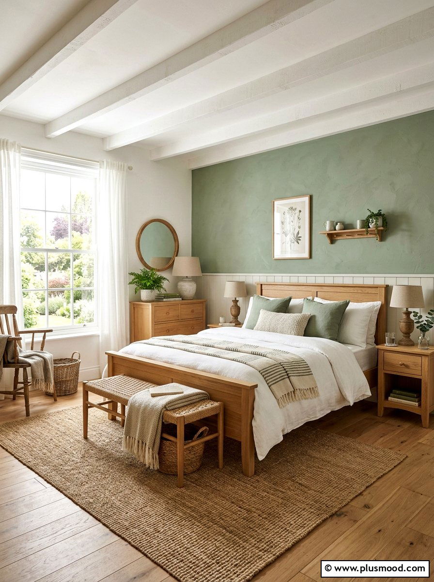 Sage Green Farmhouse Bedroom - 25 farmhouse summer bedroom ideas