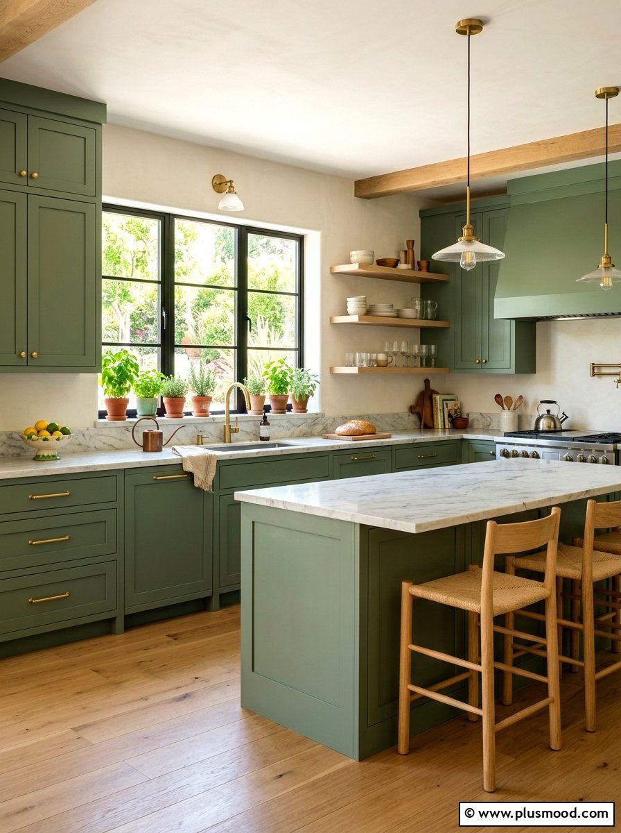 Sage Green Kitchen