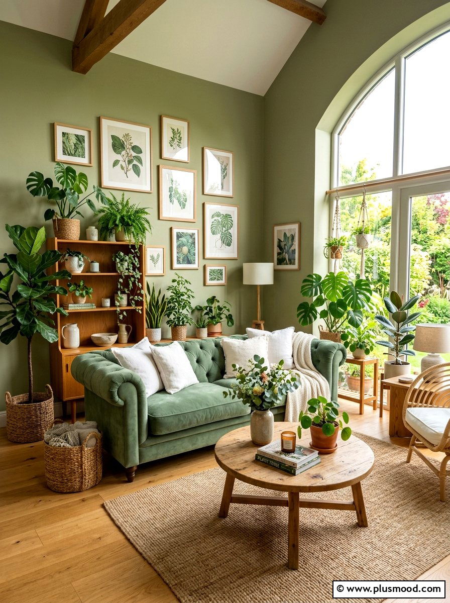 Sage Green Living Room - 25 summer living room makeover ideas