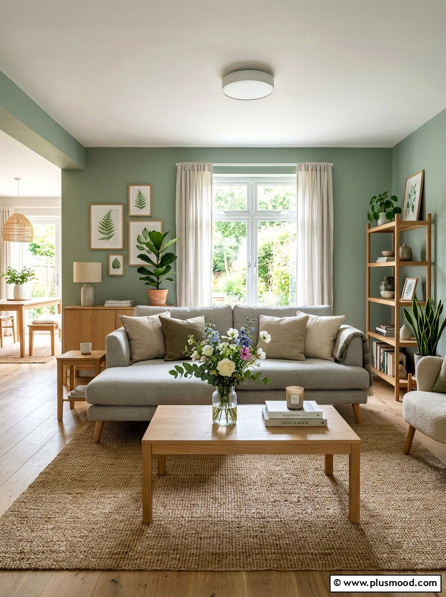 Sage Green Living Room - 25 airy summer living room ideas