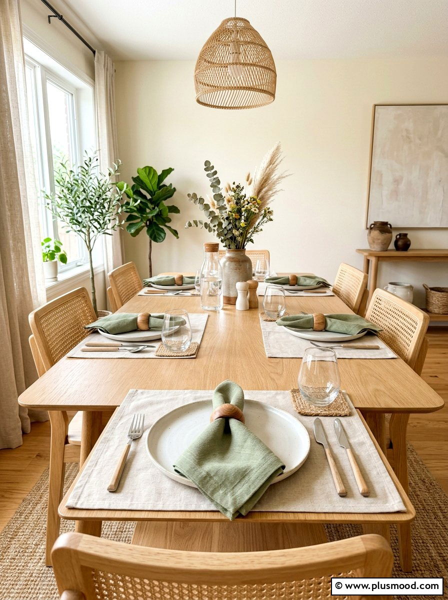 Sage Green Napkins - 25 summer to fall table decor ideas