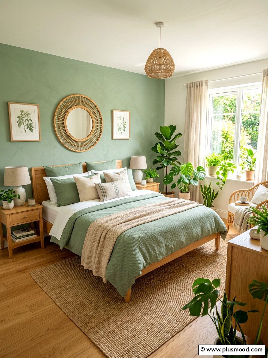 Sage Green Summer Bedroom - 25 summer bedroom makeover ideas