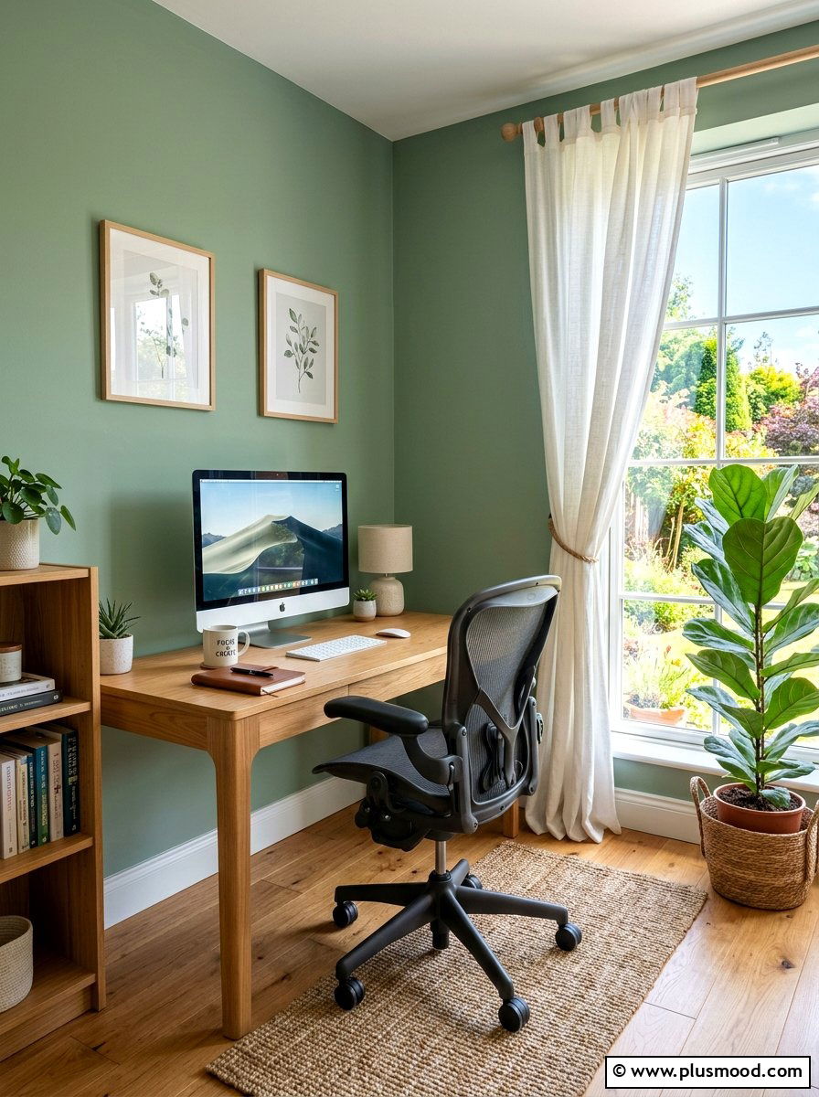 Sage Green Walls - 25 late summer home decor ideas