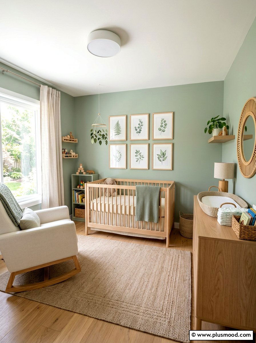 Sage green nursery - 25 late summer home refresh ideas