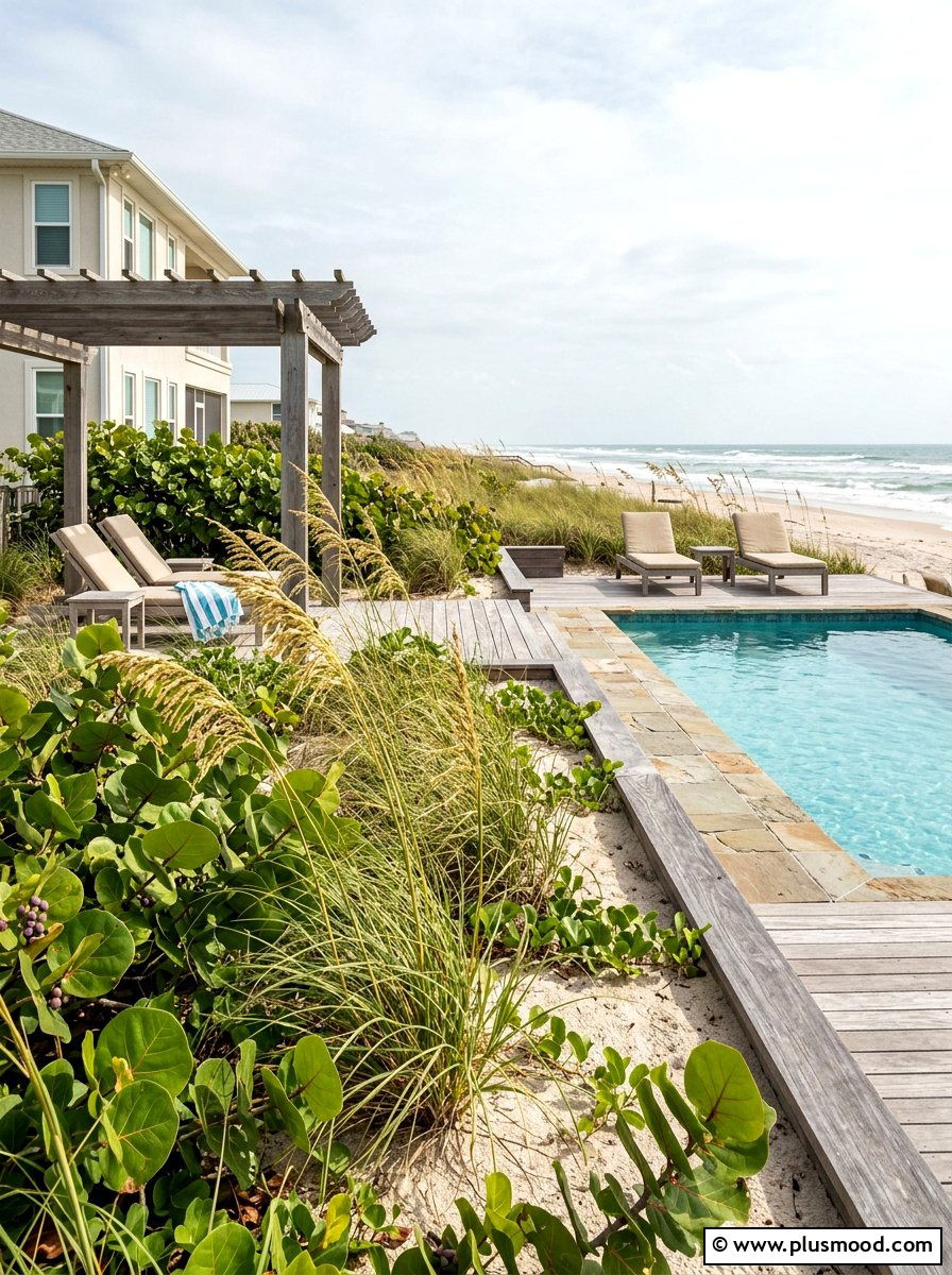 Salt Tolerant Coastal Landscape - 25 pool landscaping ideas for Florida homes
