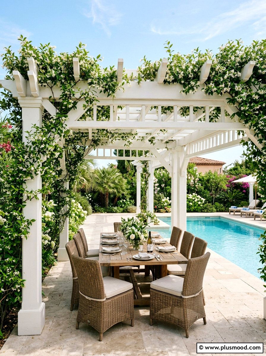 Saltwater pool pergola design - 25 pool landscaping ideas for saltwater pools