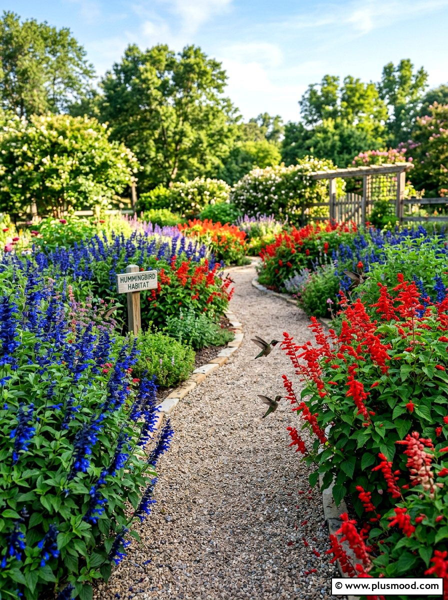 Salvia hummingbird garden - 25 summer hummingbird garden ideas