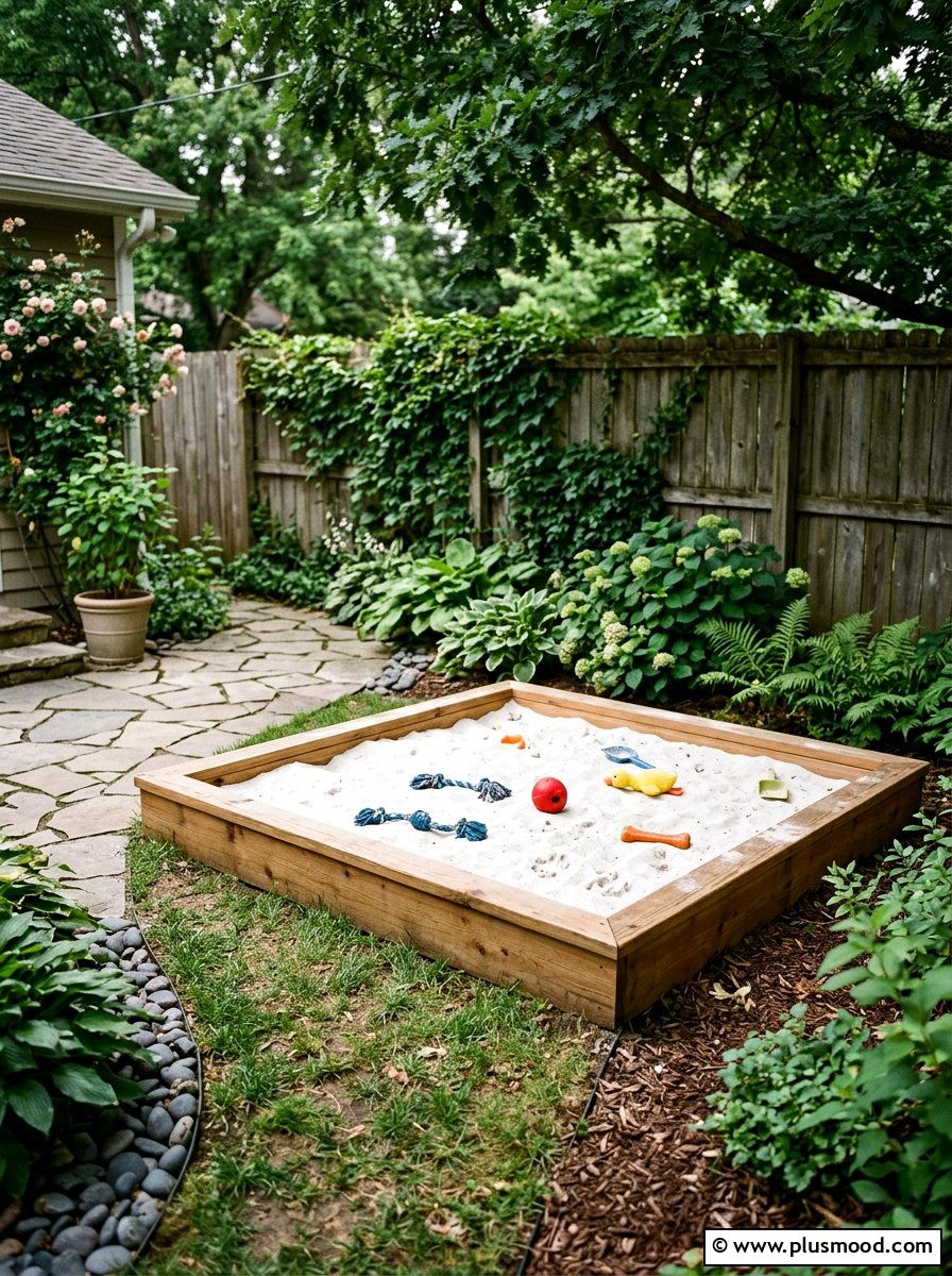 Sandbox for dogs - 25 small backyard ideas for dogs