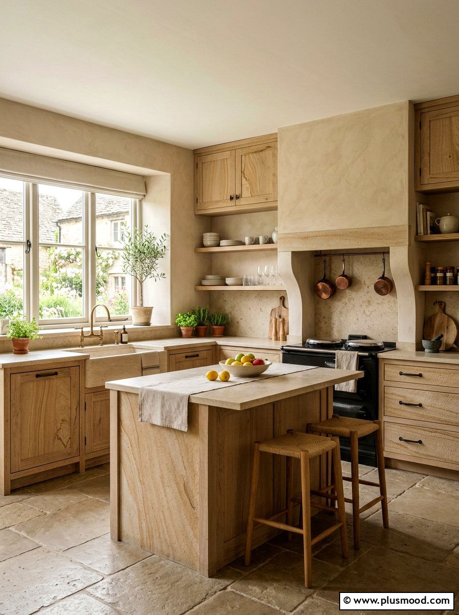 Sandstone Kitchen - 25 summer kitchen color ideas
