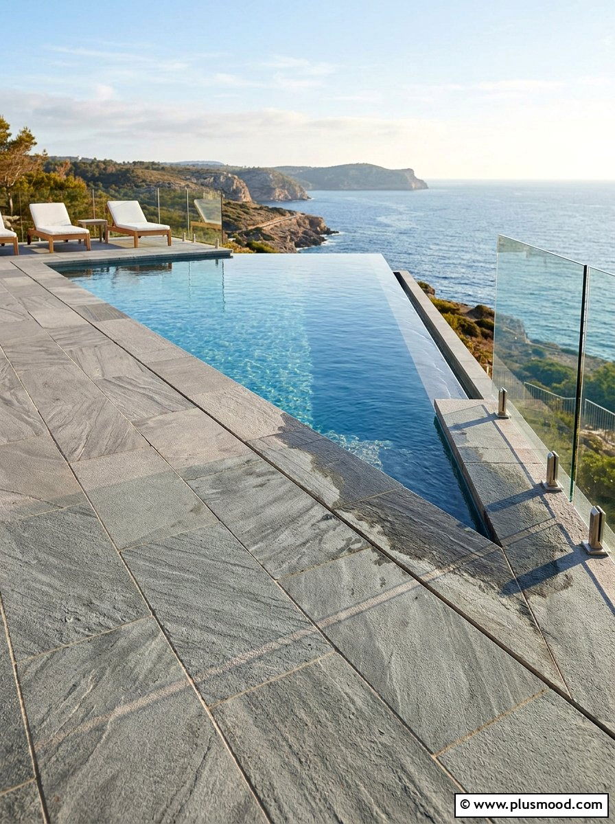25 Pool Landscaping Ideas With Sandstone for Warm Style