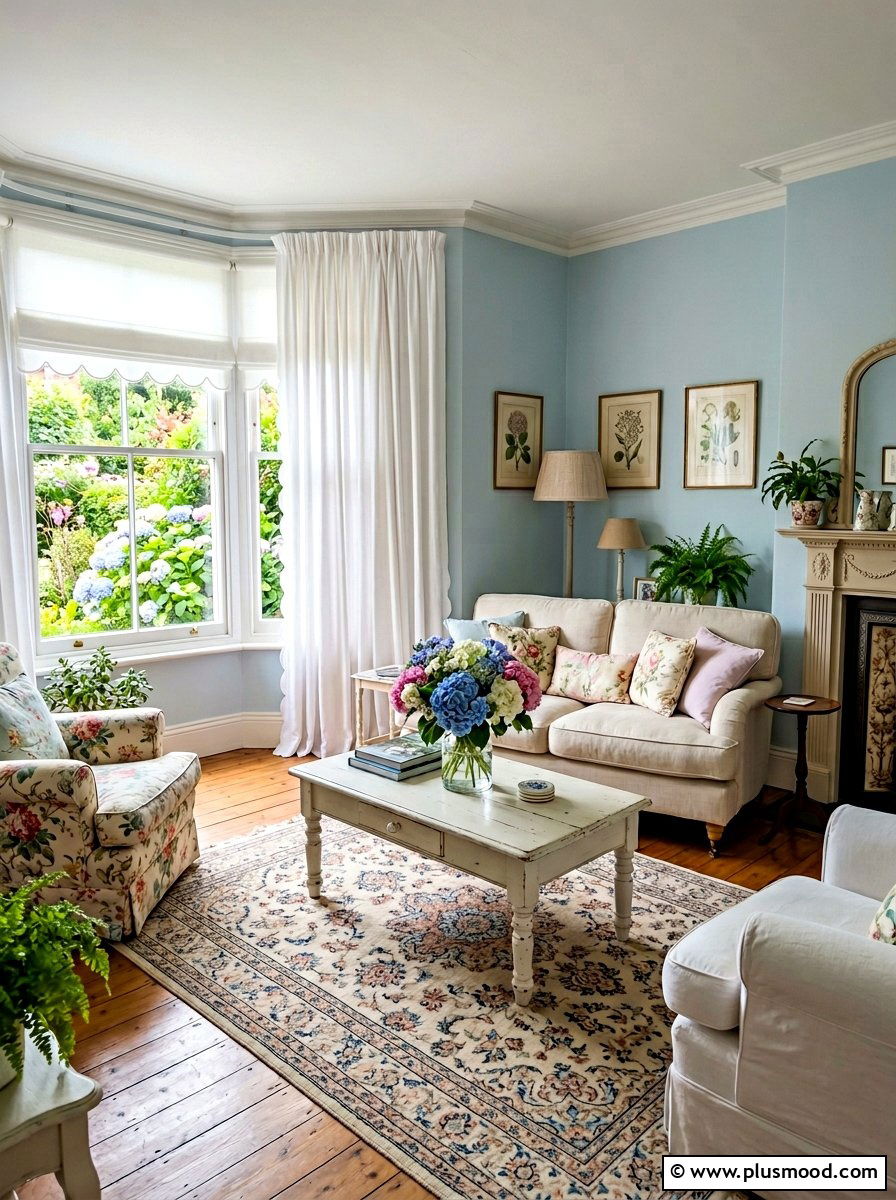 Scalloped Edge Drapes - 25 summer curtains ideas for living room