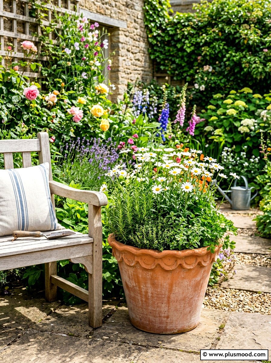 Scalloped Edge Terracotta Pot - 25 summer modern planter ideas