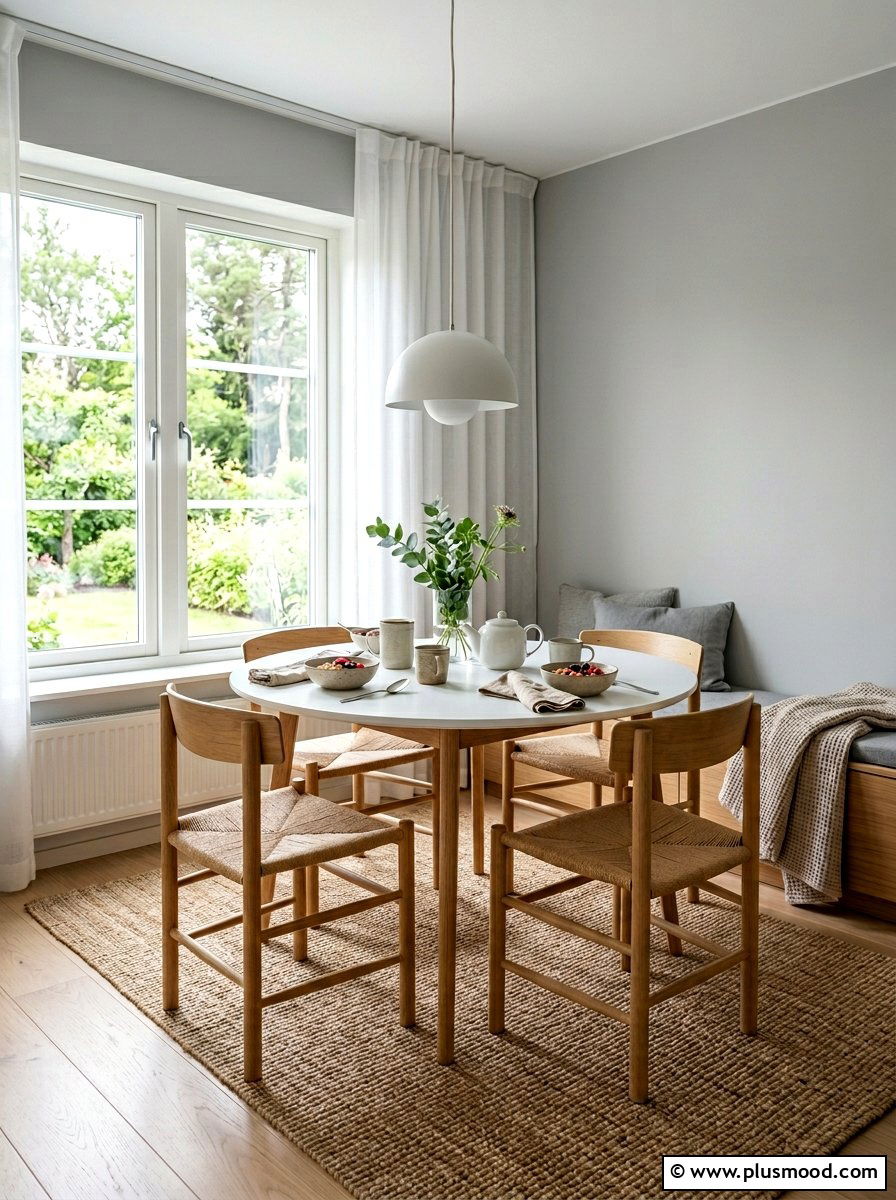 Scandi Breakfast Nook - 25 summer breakfast nook decor ideas