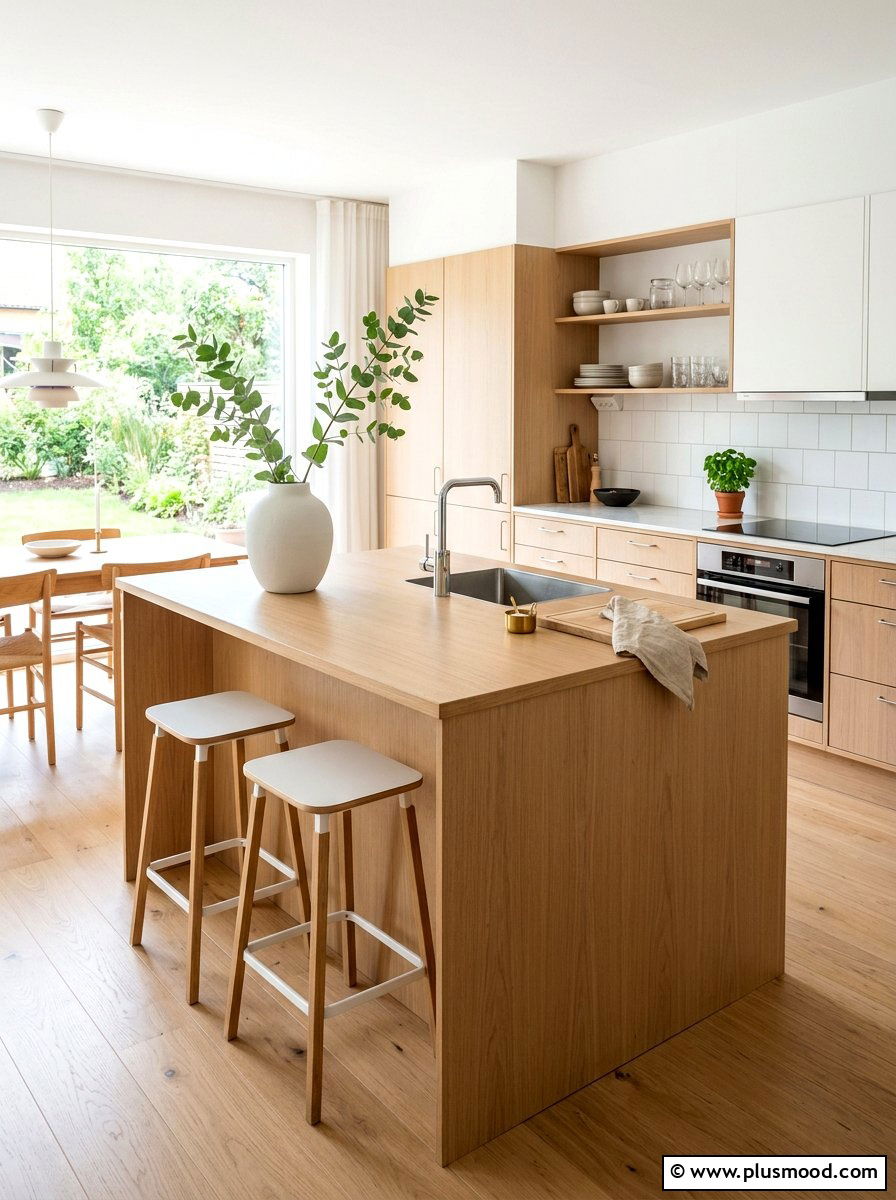Scandi Kitchen Island Style - 25 summer kitchen island decor ideas