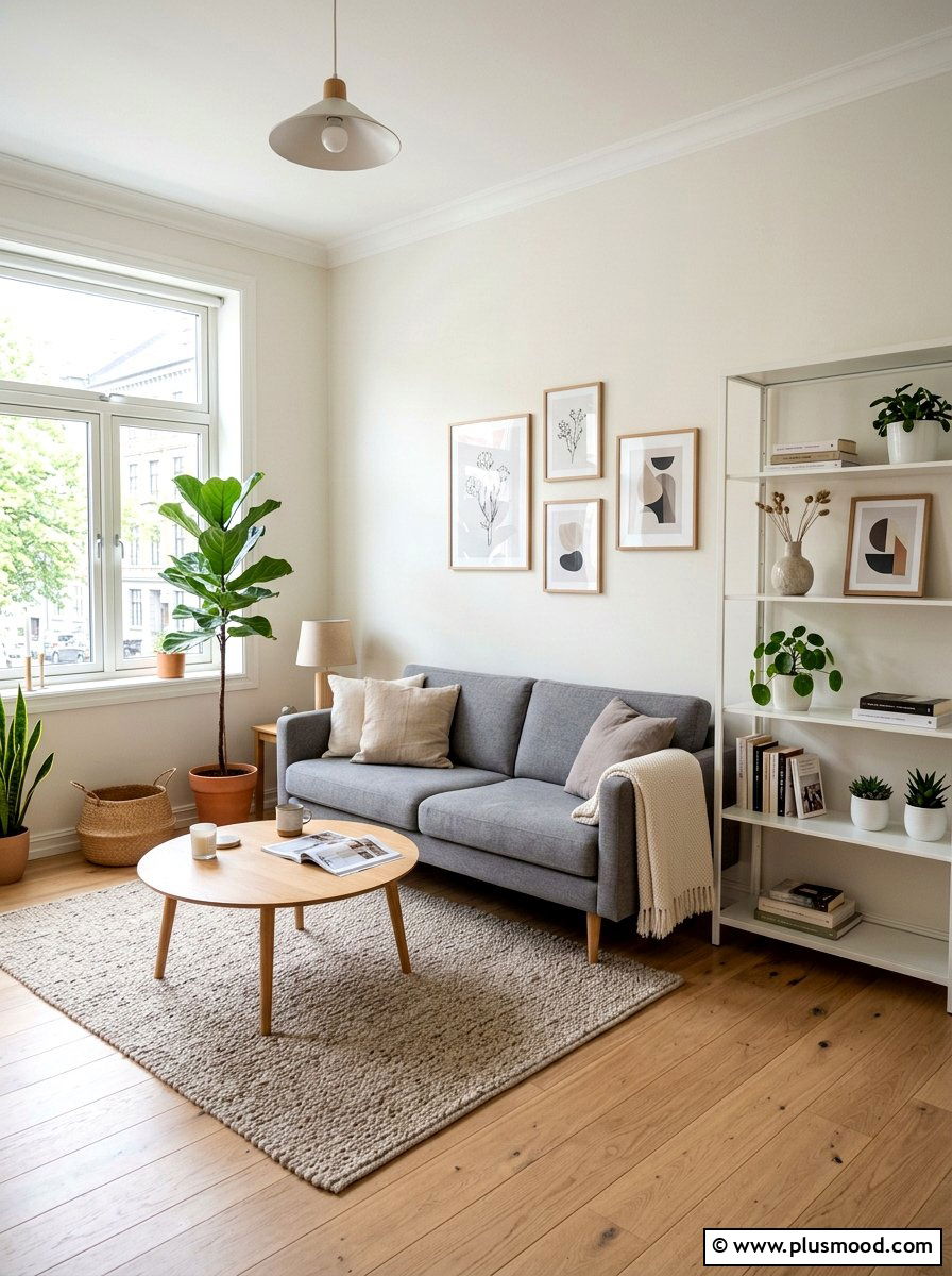 Scandi Living Room - 25 summer decor ideas for small apartments living room
