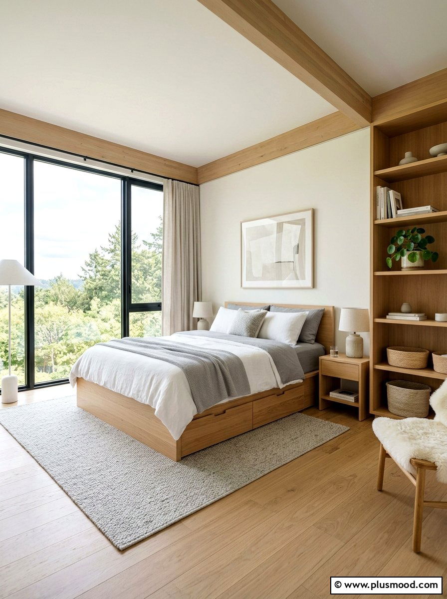 Scandi Minimalist Bedroom - 25 small summer bedroom ideas