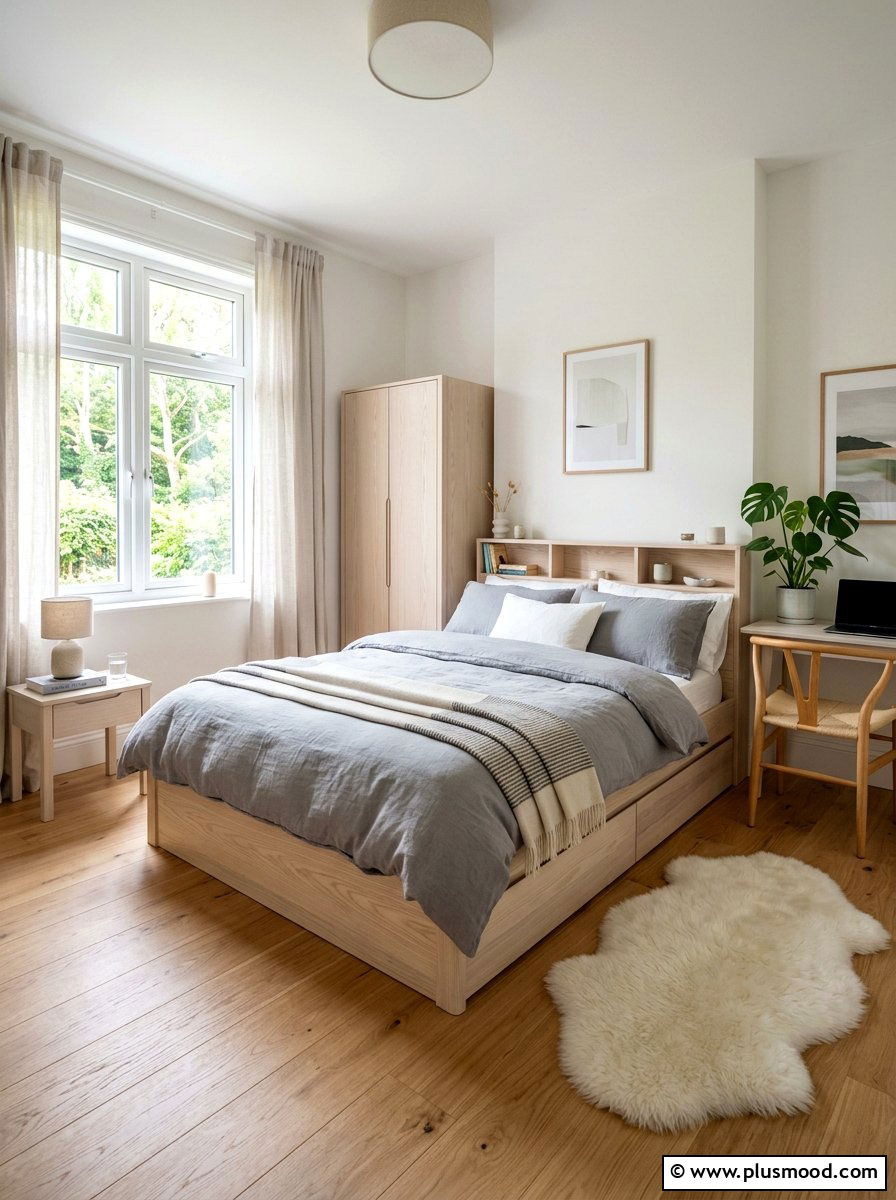 Scandi Style Bedroom - 25 neutral summer bedroom ideas