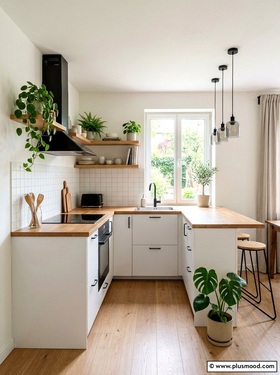 Scandi Style Kitchen - 25 summer small kitchen decor ideas