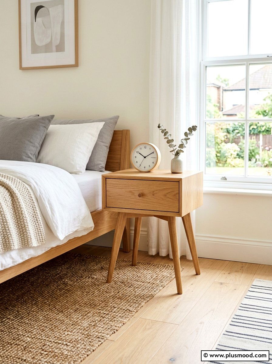Scandi Style Nightstand - 25 summer nightstand decor ideas