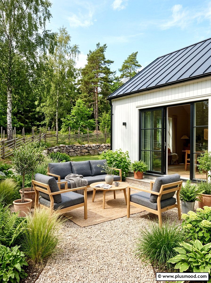 Scandi Style Patio - 25 simple summer patio ideas