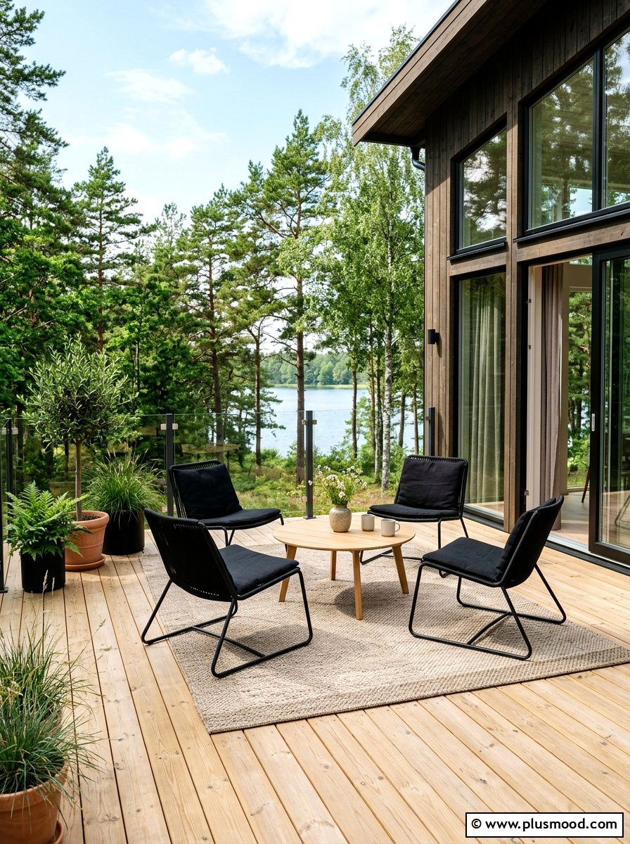 Scandi Style Summer Deck - 25 summer decorating ideas for home