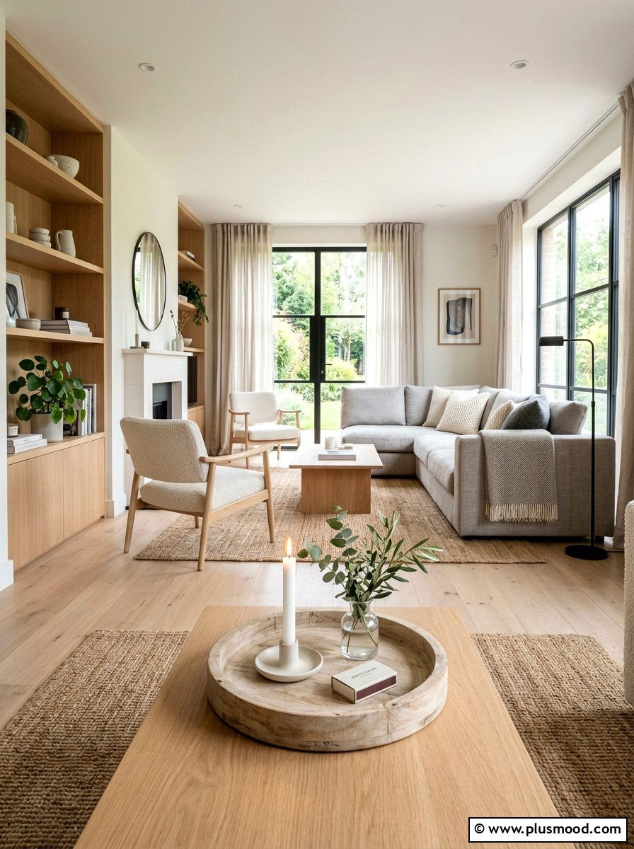 Scandi Summer Centerpiece - 25 summer centerpiece ideas for living room