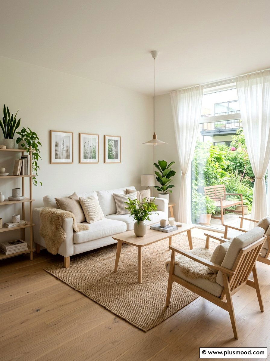 Scandi Summer Living Room - 25 summer decor ideas for white living room