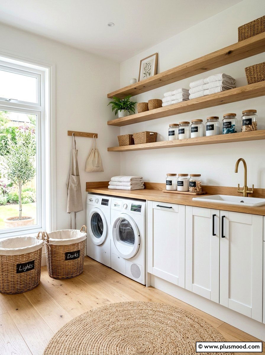 Scandi laundry room - 25 late summer home refresh ideas