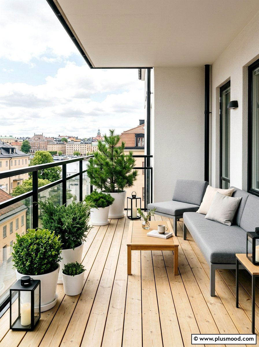 Scandinavian Balcony Style - 25 summer balcony makeover ideas
