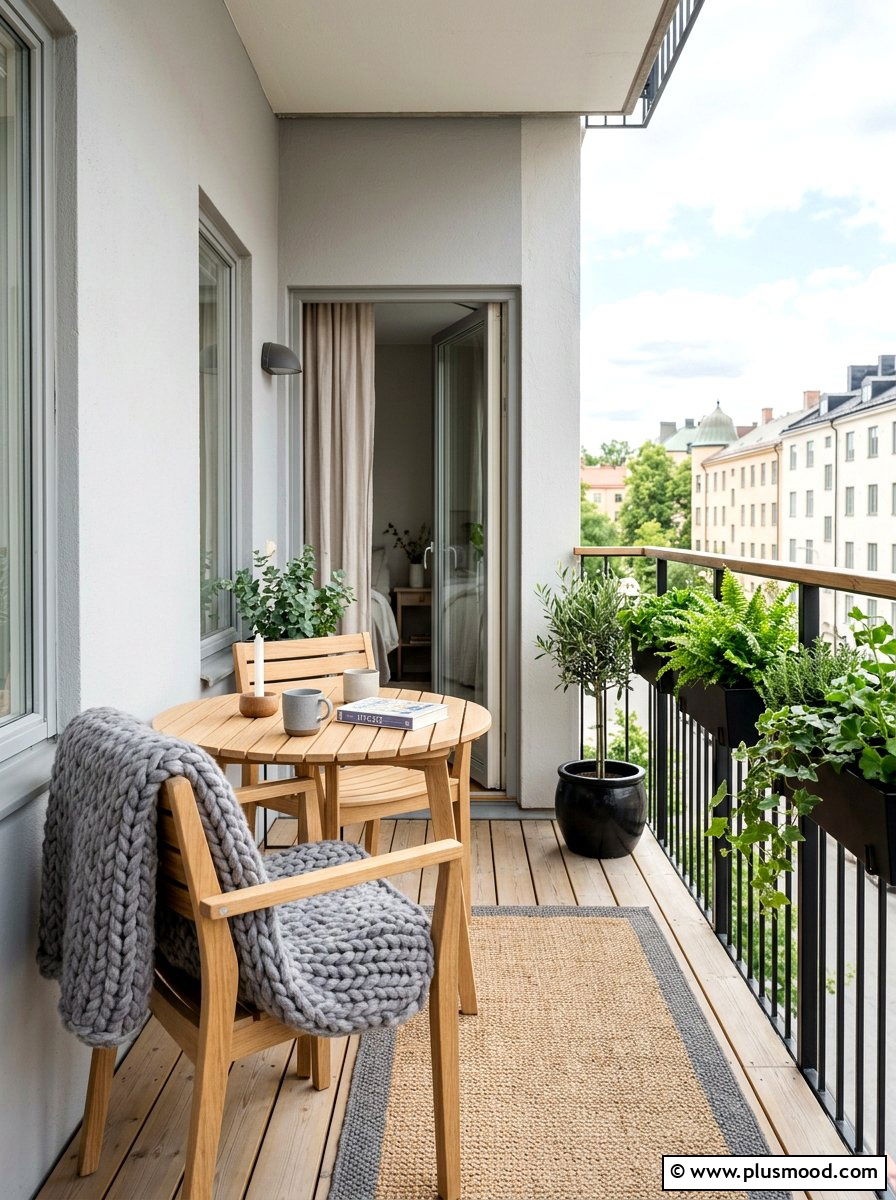 Scandinavian Balcony Style - 25 summer balcony ideas