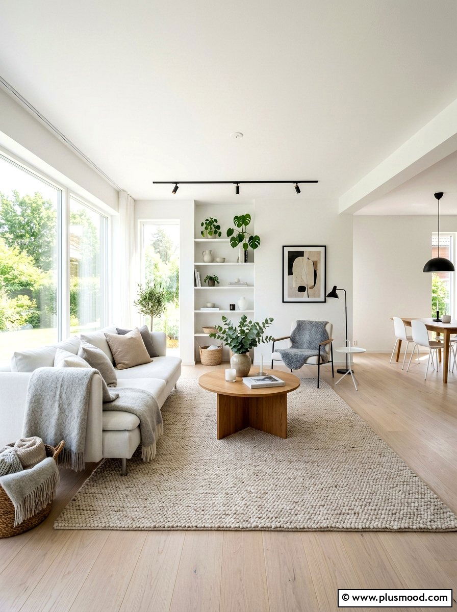 Scandinavian Living Room - 25 neutral summer living room ideas