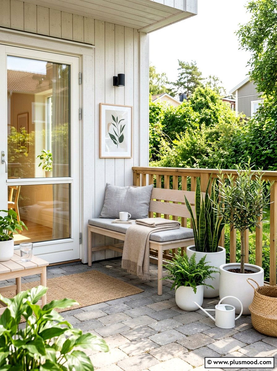 Scandinavian Minimalist Decor - 25 summer patio ideas for small spaces