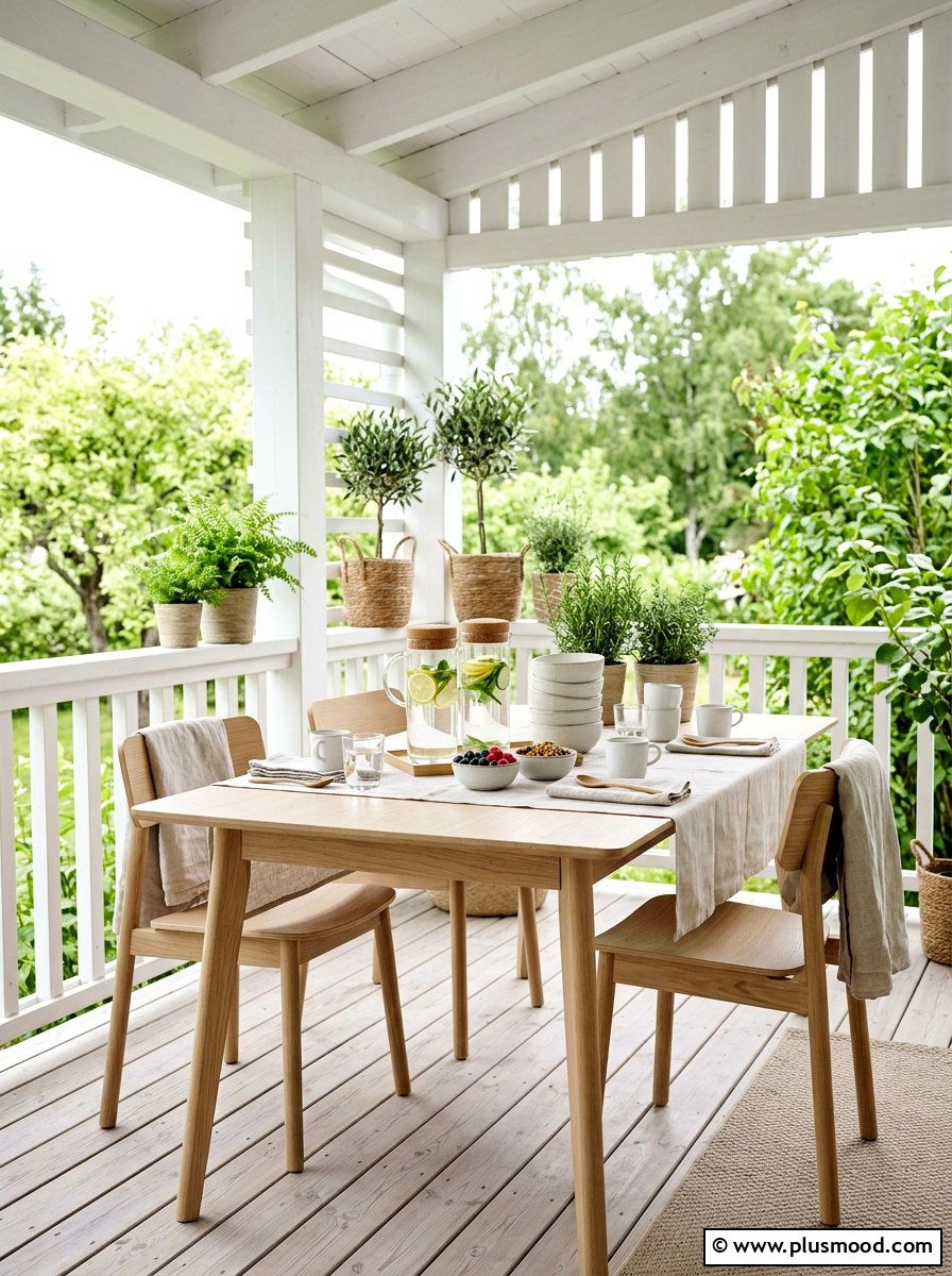 Scandinavian Neutral Refreshment Spot - 25 summer iced tea bar ideas
