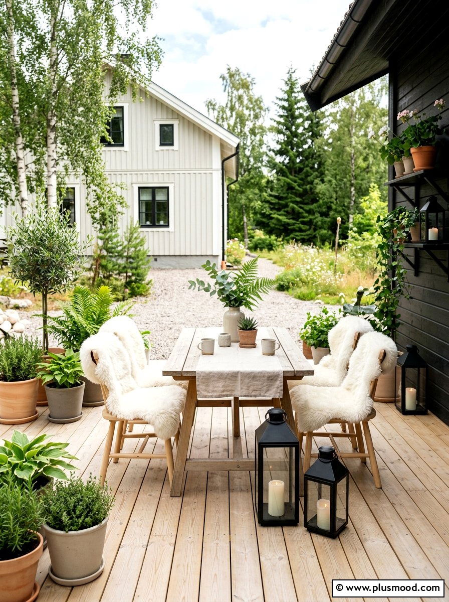 Scandinavian Patio - 25 summer patio styling ideas