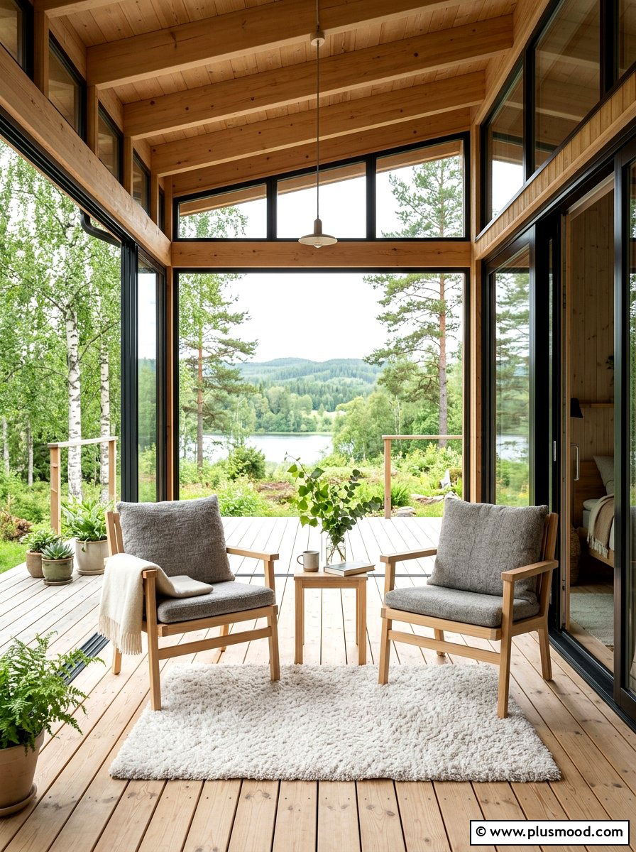 Scandinavian Porch Style - 25 trending summer porch ideas