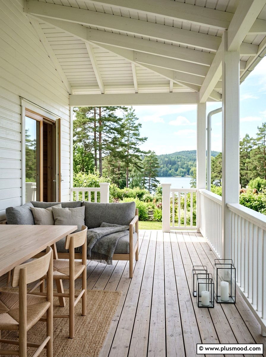 Scandinavian Porch Style - 25 best summer porch ideas