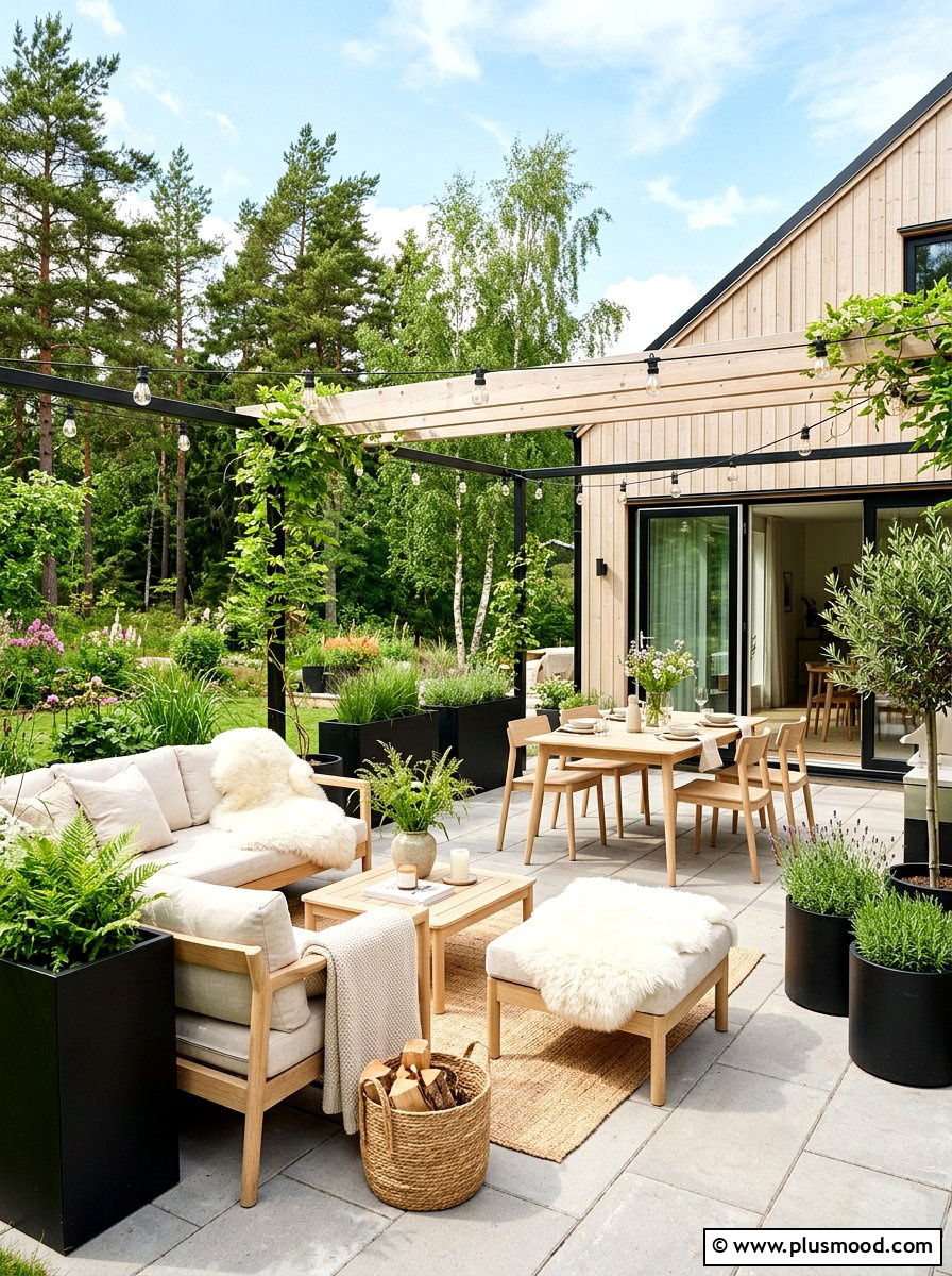 Scandinavian Style Patio - 25 trending summer patio ideas