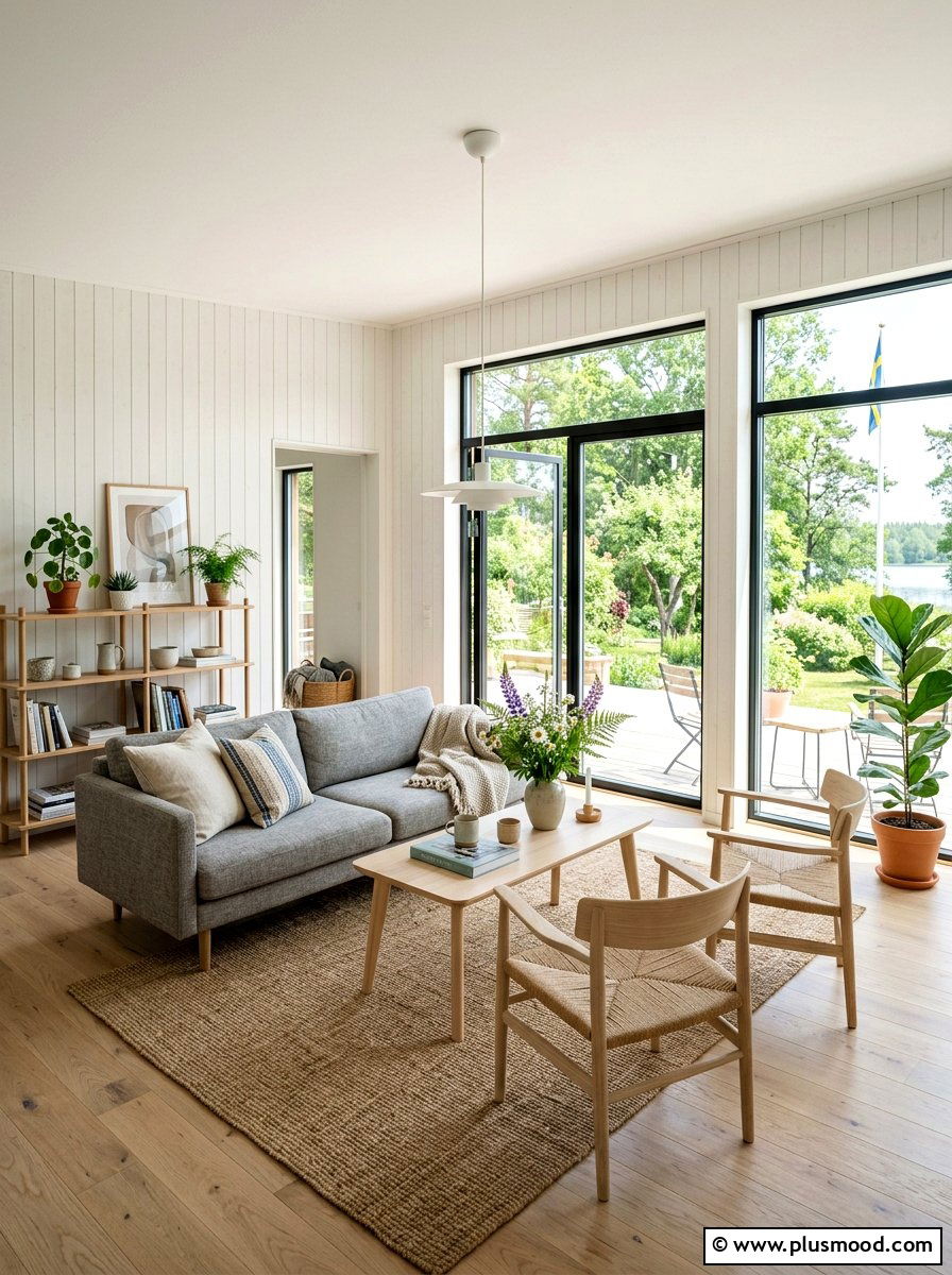 Scandinavian Summer Living Room - 25 light summer living room ideas