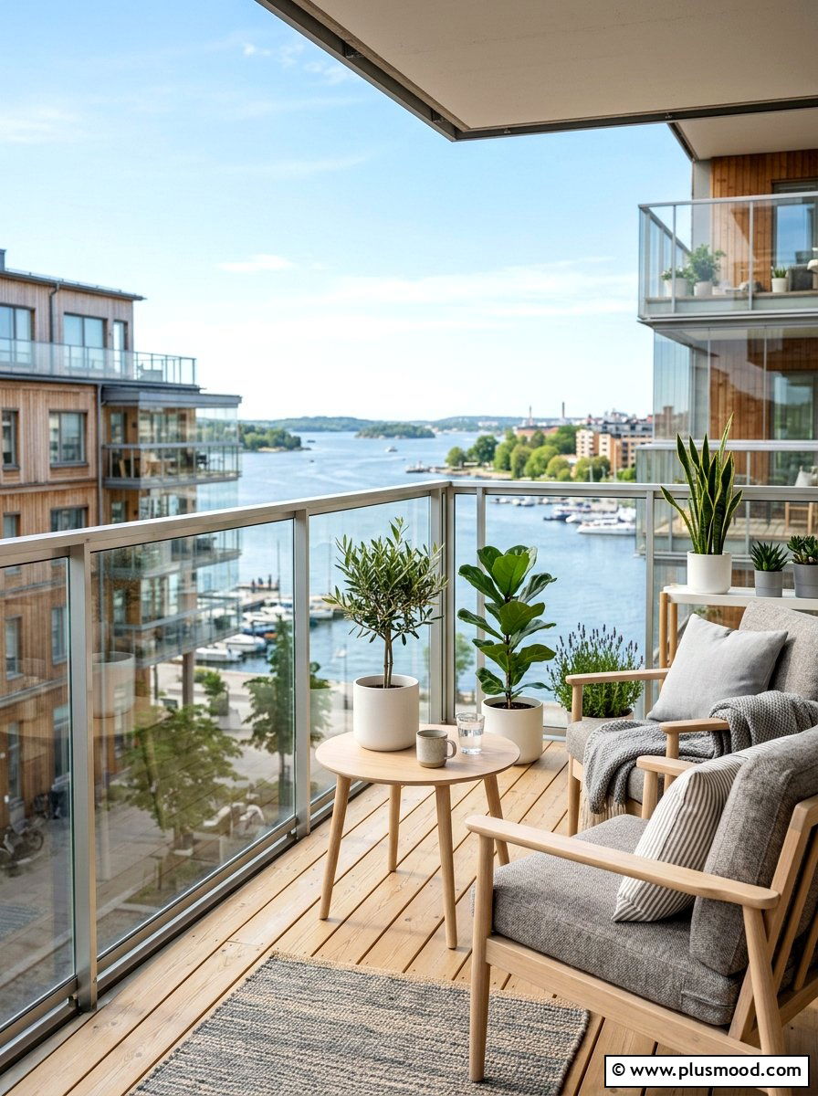 Scandinavian style - 25 summer balcony decor ideas