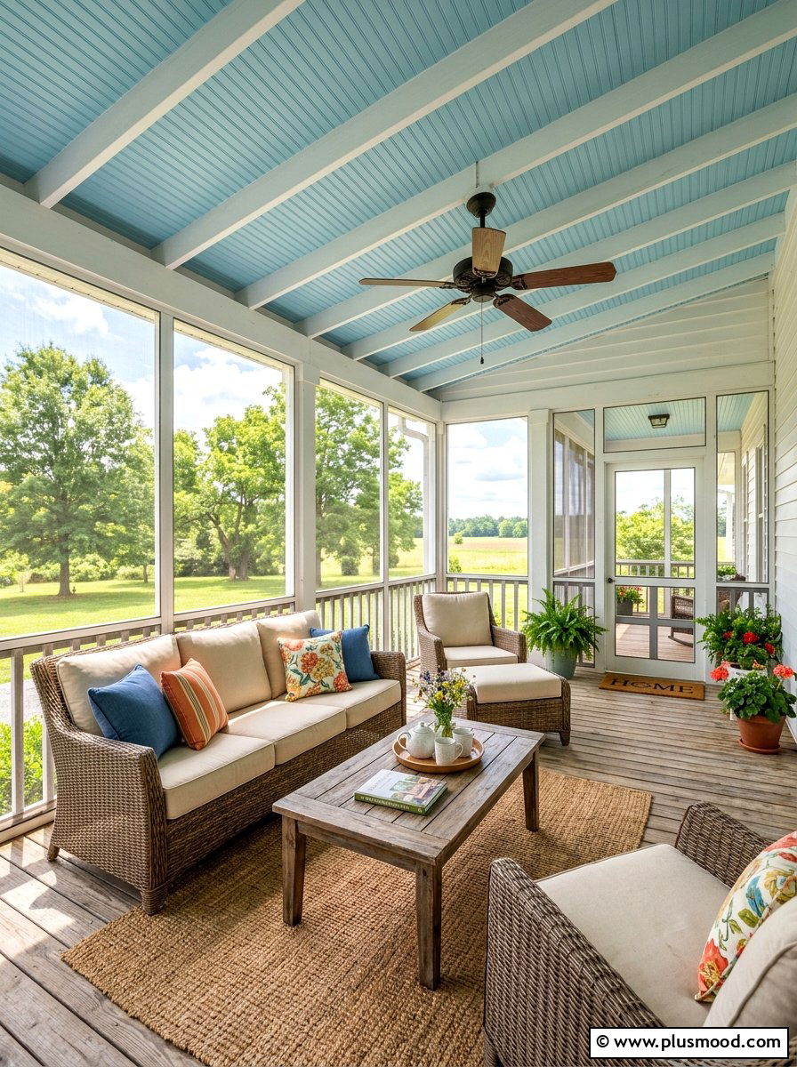 Screened In Farmhouse Front Porch - 25 summer farmhouse front porch ideas