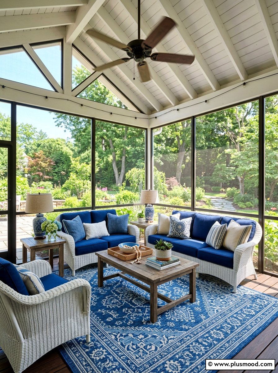 Screened in porch lounge - 25 summer backyard seating ideas for guests