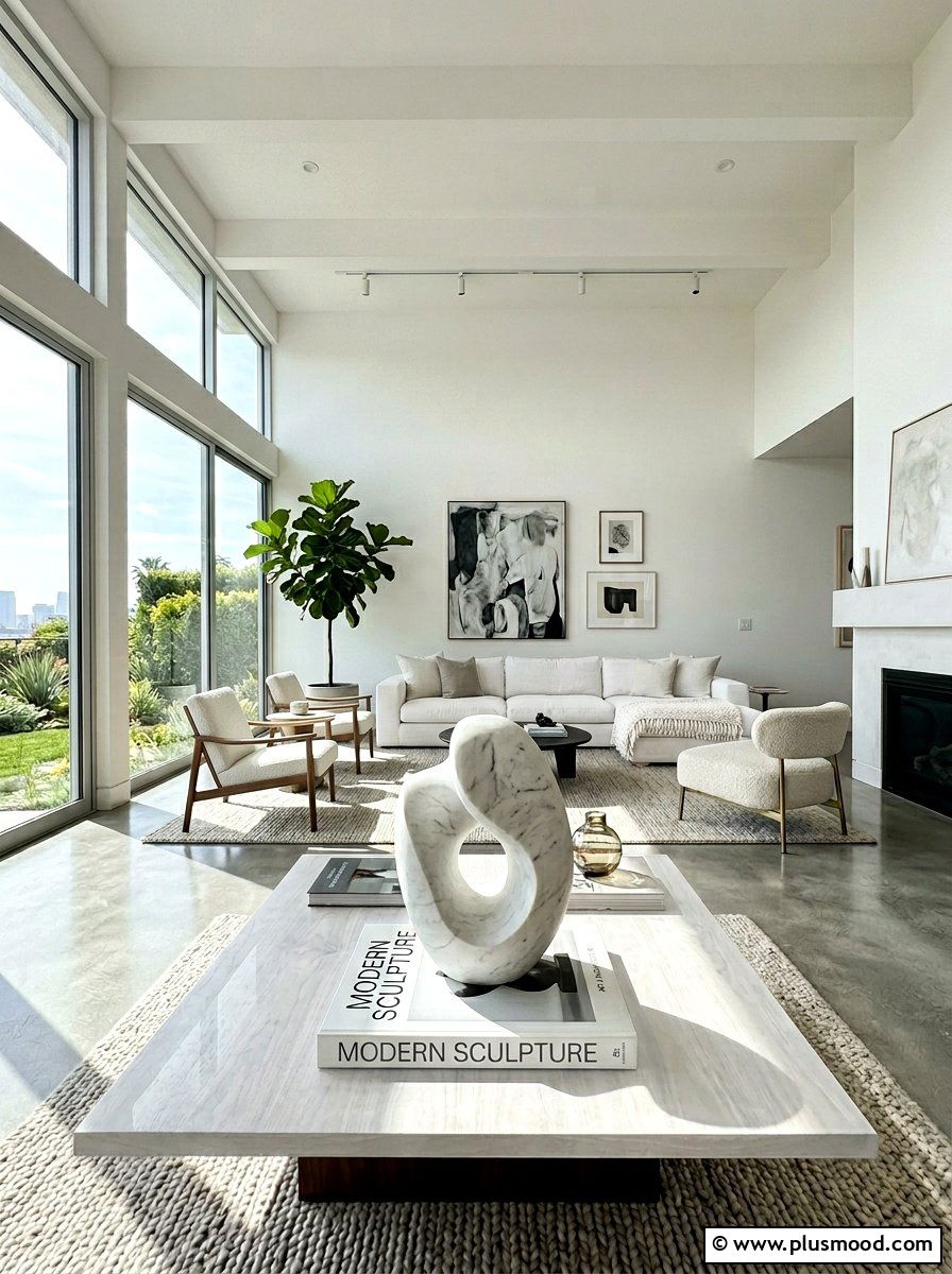Sculpture Summer Centerpiece - 25 summer centerpiece ideas for living room
