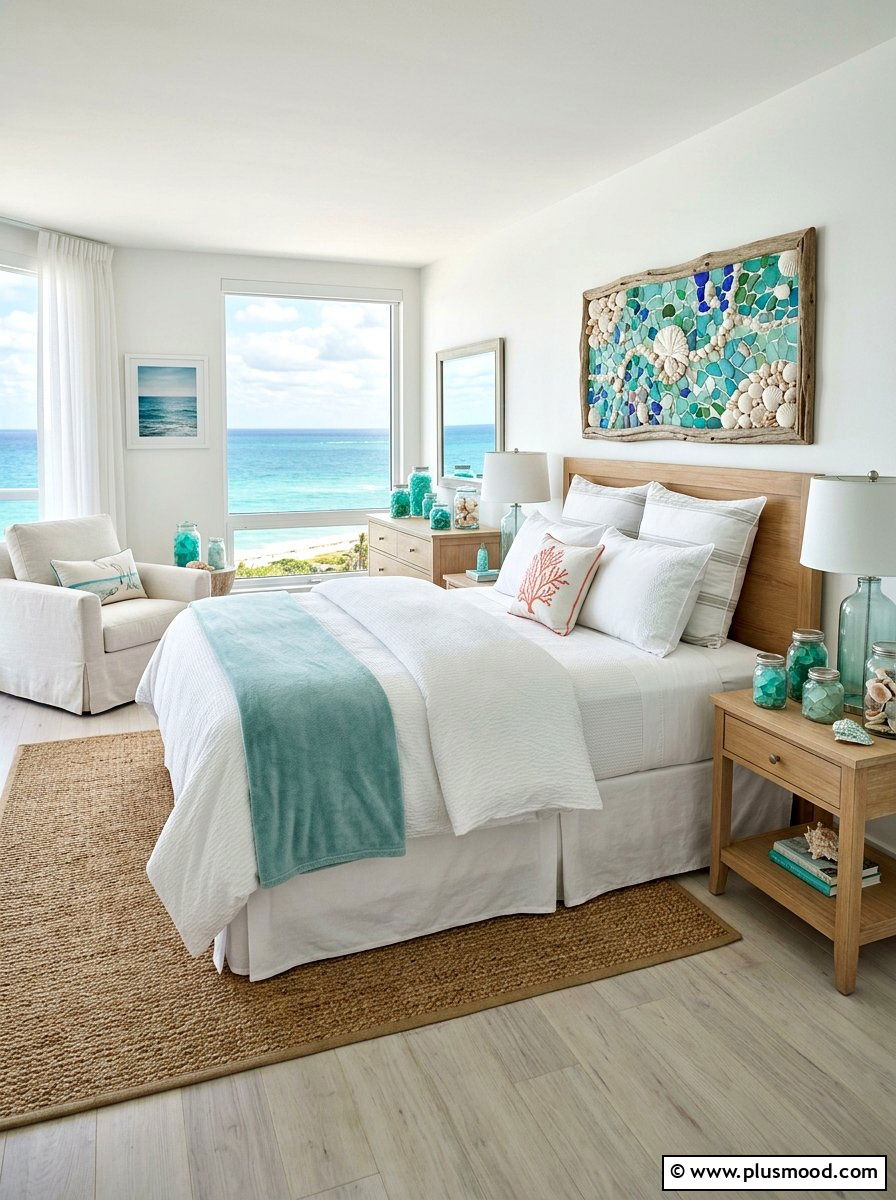 Sea Glass And Shell Bedroom - 25 summer seashell bedroom decor ideas