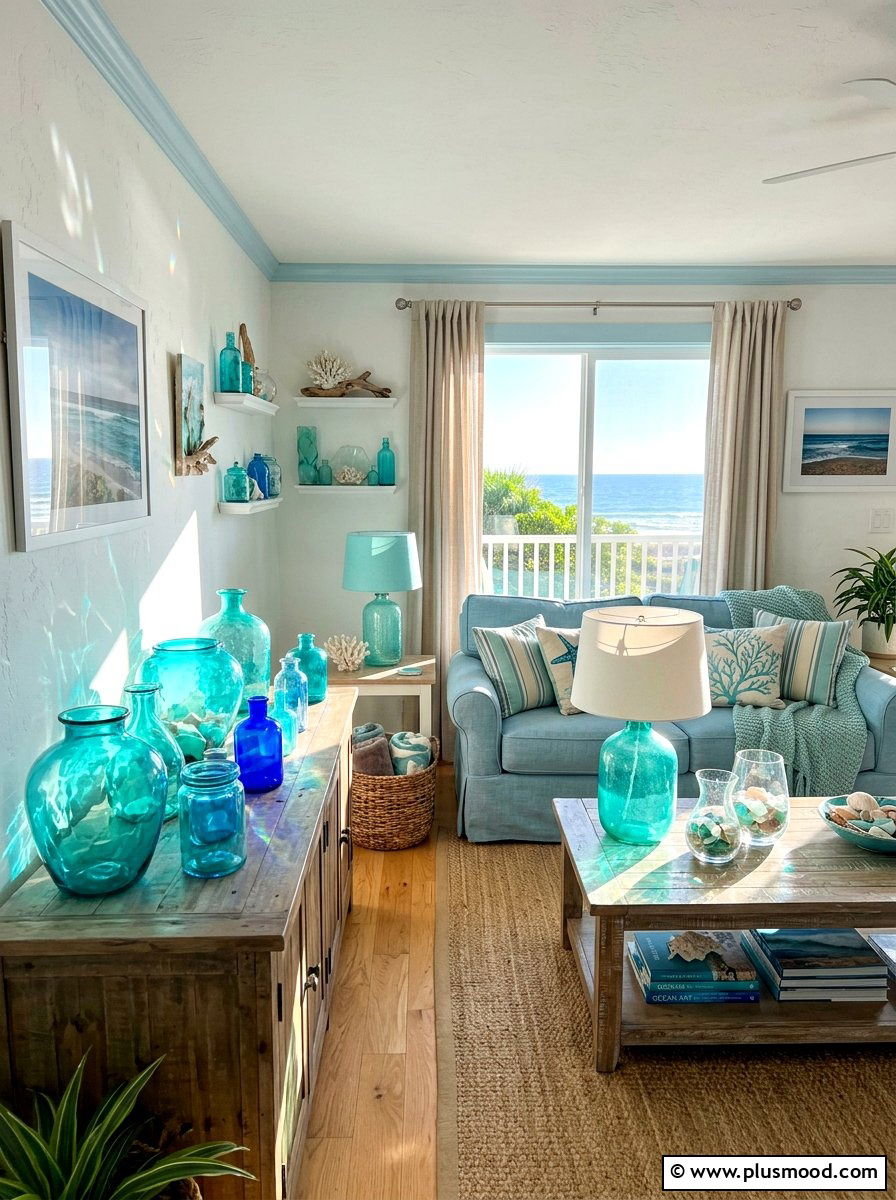 Sea Glass Decor Living Room - 25 summer living room decor ideas
