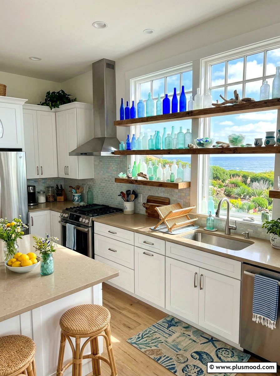 Sea Glass Kitchen Decor - 25 summer coastal kitchen ideas