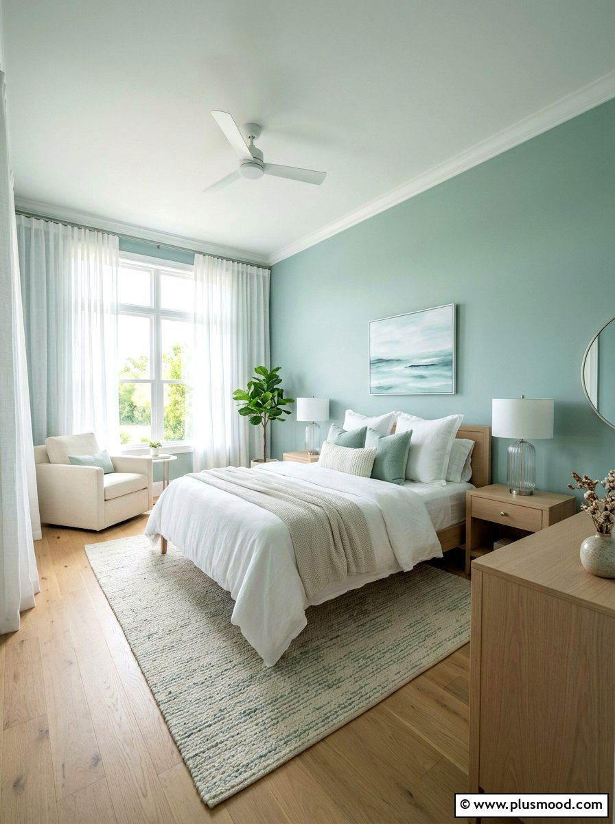 Seafoam Green Bedroom - 25 summer bedroom color ideas