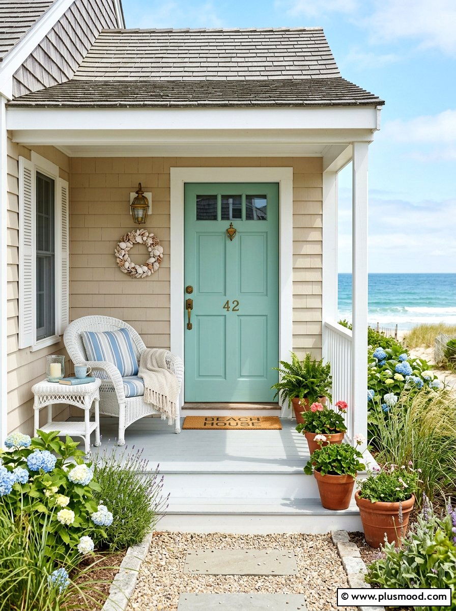 Seafoam Green Front Door - 25 summer front door color ideas