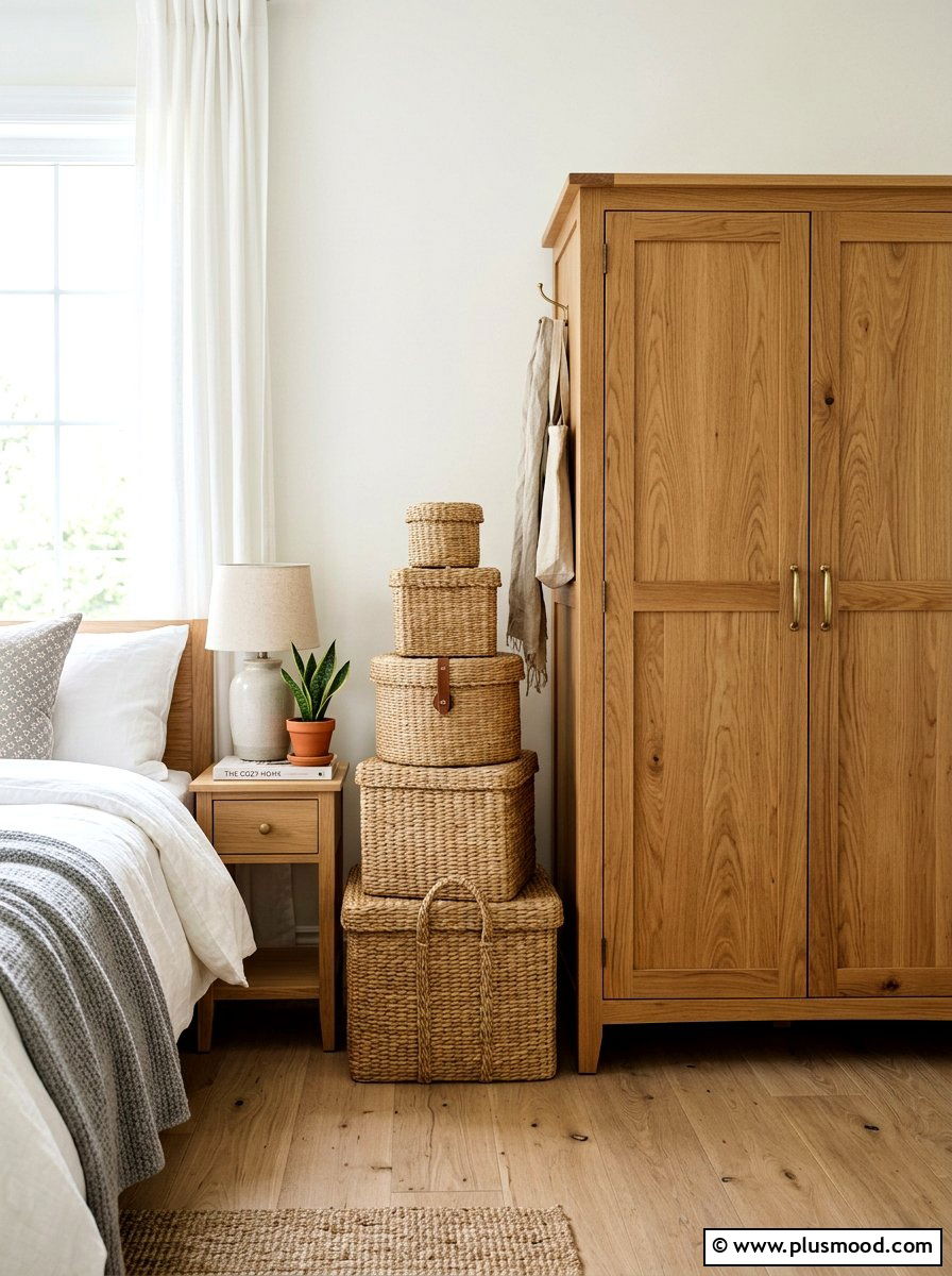 Seagrass Basket Storage - 25 summer boho decor ideas