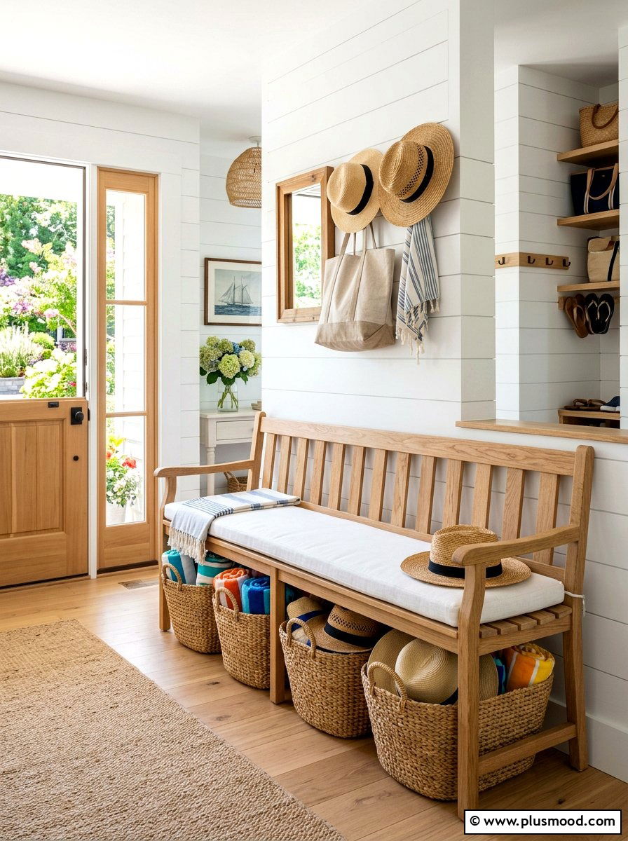 Seagrass Storage Basket - 25 simple summer home decor ideas