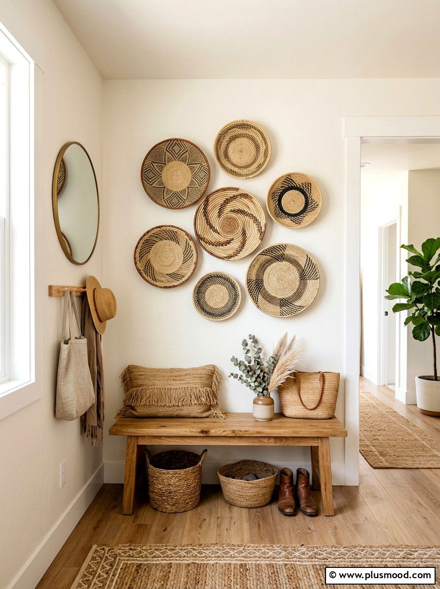Seagrass Wall Basket - 25 summer casual elegant decor ideas